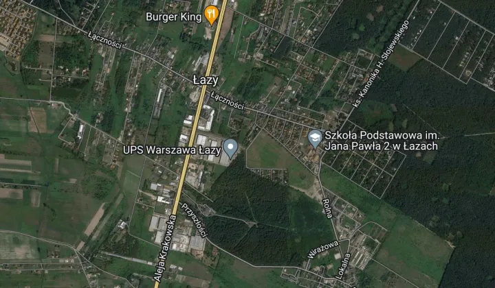 Działka inwestycyjna Łazy, ul. Projektowana