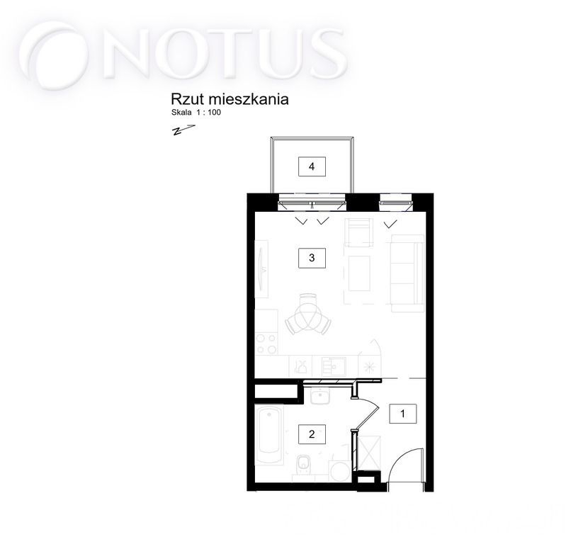 Mieszkanie 2-pokojowe Gliwice, ul. Jana Kochanowskiego. Zdjęcie 2