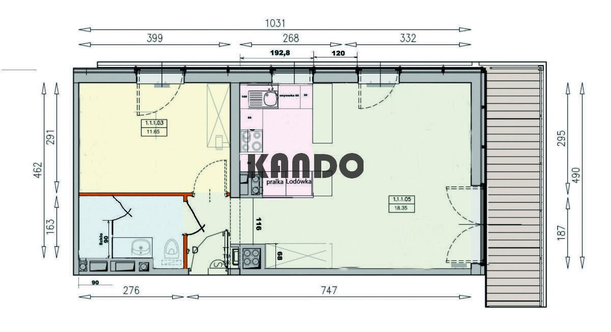 Mieszkanie 2-pokojowe Wrocław Śródmieście. Zdjęcie 12
