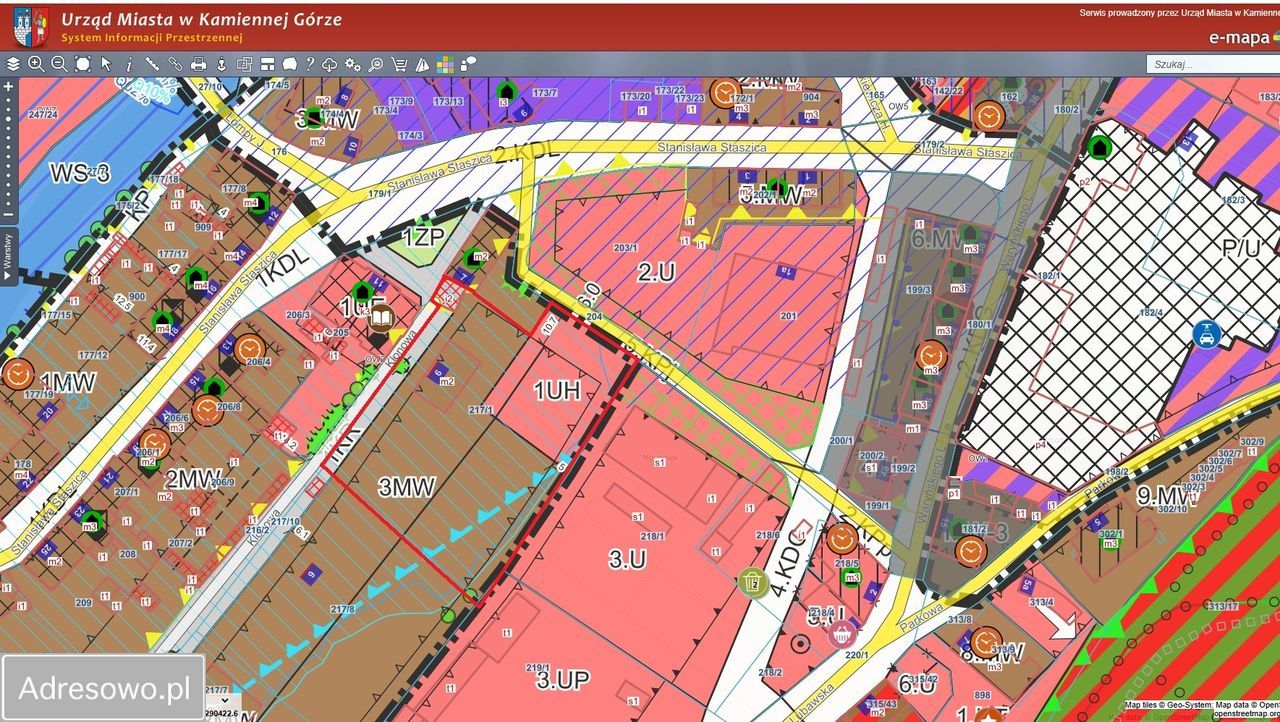 Działka budowlana Kamienna Góra Centrum. Zdjęcie 2