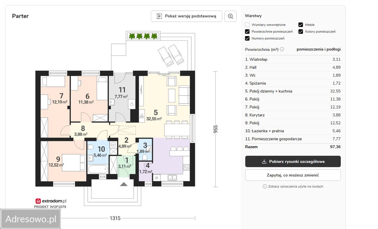 dom wolnostojący, 4 pokoje Graby. Zdjęcie 6