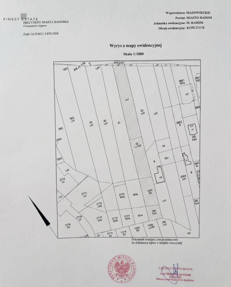 Działka rolna Radom Kończyce, ul. Kończycka. Zdjęcie 5