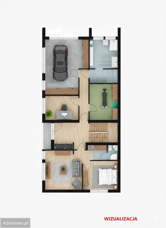 bliźniak, 6 pokoi Wrocław Krzyki, ul. ks. Piotra Wawrzyniaka. Zdjęcie 16