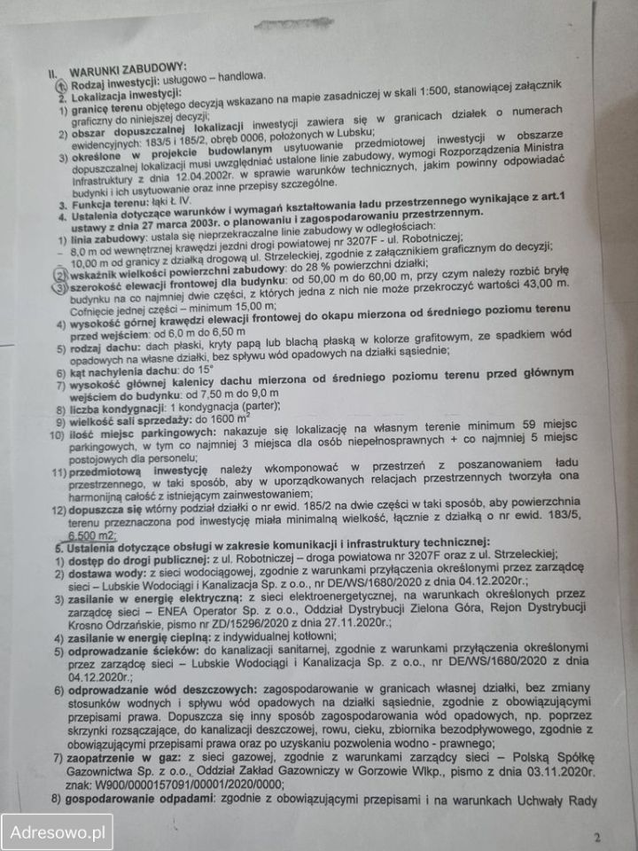 Działka inwestycyjna Lubsko, ul. Robotnicza. Zdjęcie 3