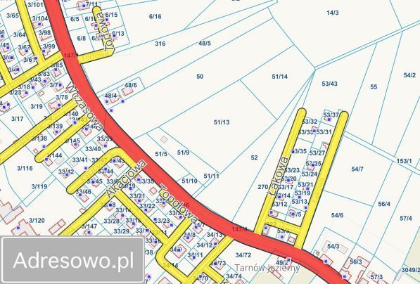 Działka budowlana Tarnów Jezierny. Zdjęcie 2