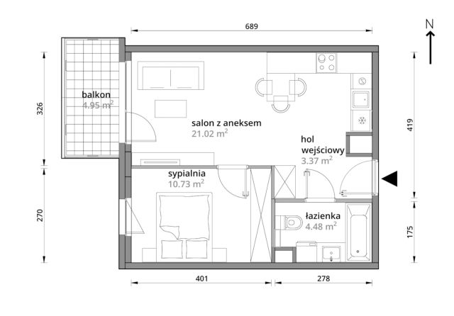 Mieszkanie 2-pokojowe Warszawa Praga-Południe, ul. Podskarbińska. Zdjęcie 11