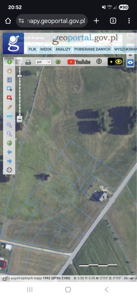 Działka budowlana Łyse