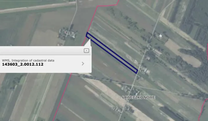 Działka rolna Ławeczko Nowe