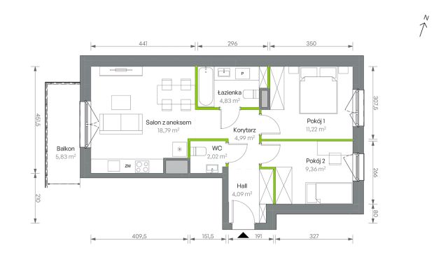 Mieszkanie 3-pokojowe Warszawa Targówek, ul. Oliwska. Zdjęcie 16