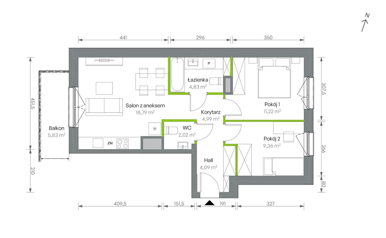 Mieszkanie 3-pokojowe Warszawa Targówek, ul. Oliwska. Zdjęcie 16