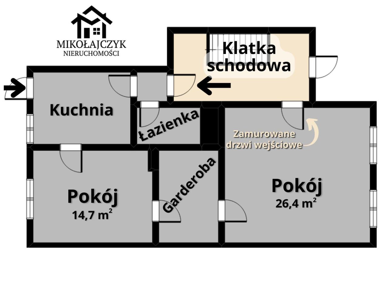 Mieszkanie 2-pokojowe Bartoszyce, ul. Grota-Roweckiego. Zdjęcie 10