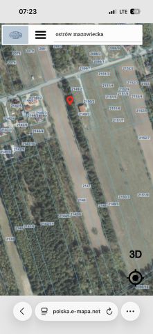 Działka rolno-budowlana Ostrów Mazowiecka, ul. Wiśniowa. Zdjęcie 1