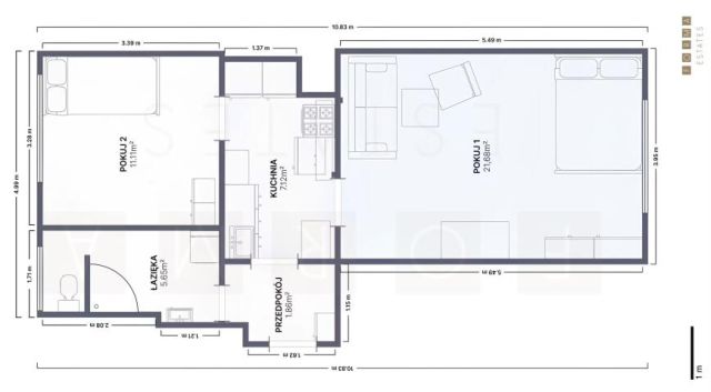 Mieszkanie 2-pokojowe Bytom Karb, ul. ks. Jerzego Popiełuszki. Zdjęcie 12