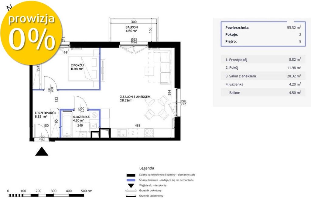 Mieszkanie 2-pokojowe Wrocław Południe. Zdjęcie 8