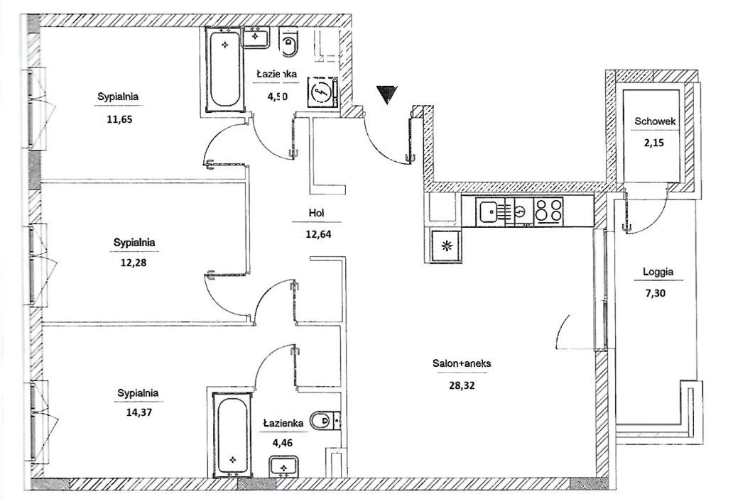 Mieszkanie 4-pokojowe Warszawa Targówek, ul. Miedza. Zdjęcie 18