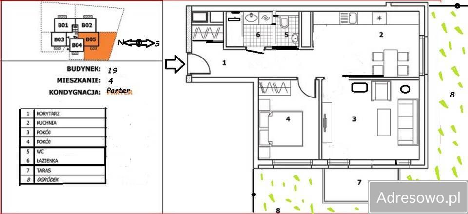Mieszkanie 3-pokojowe Bielany Wrocławskie, ul. Ogrodowa. Zdjęcie 41