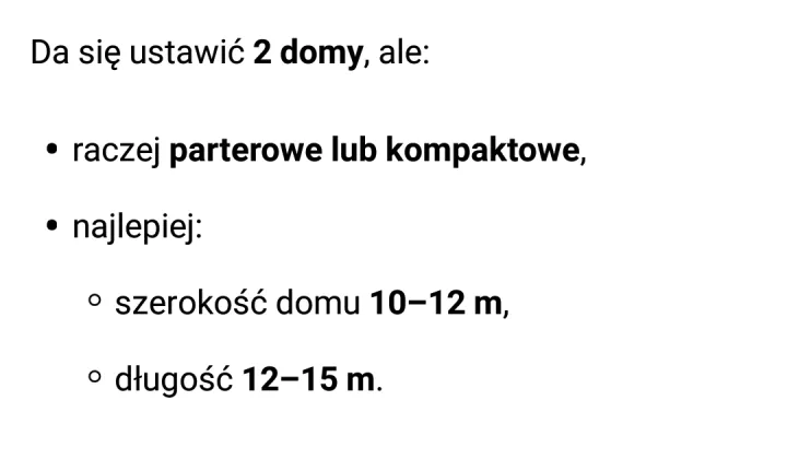 Działka budowlana Osusz