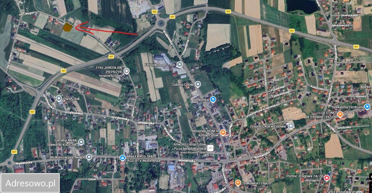 Działka budowlana Gdów Wygon. Zdjęcie 3