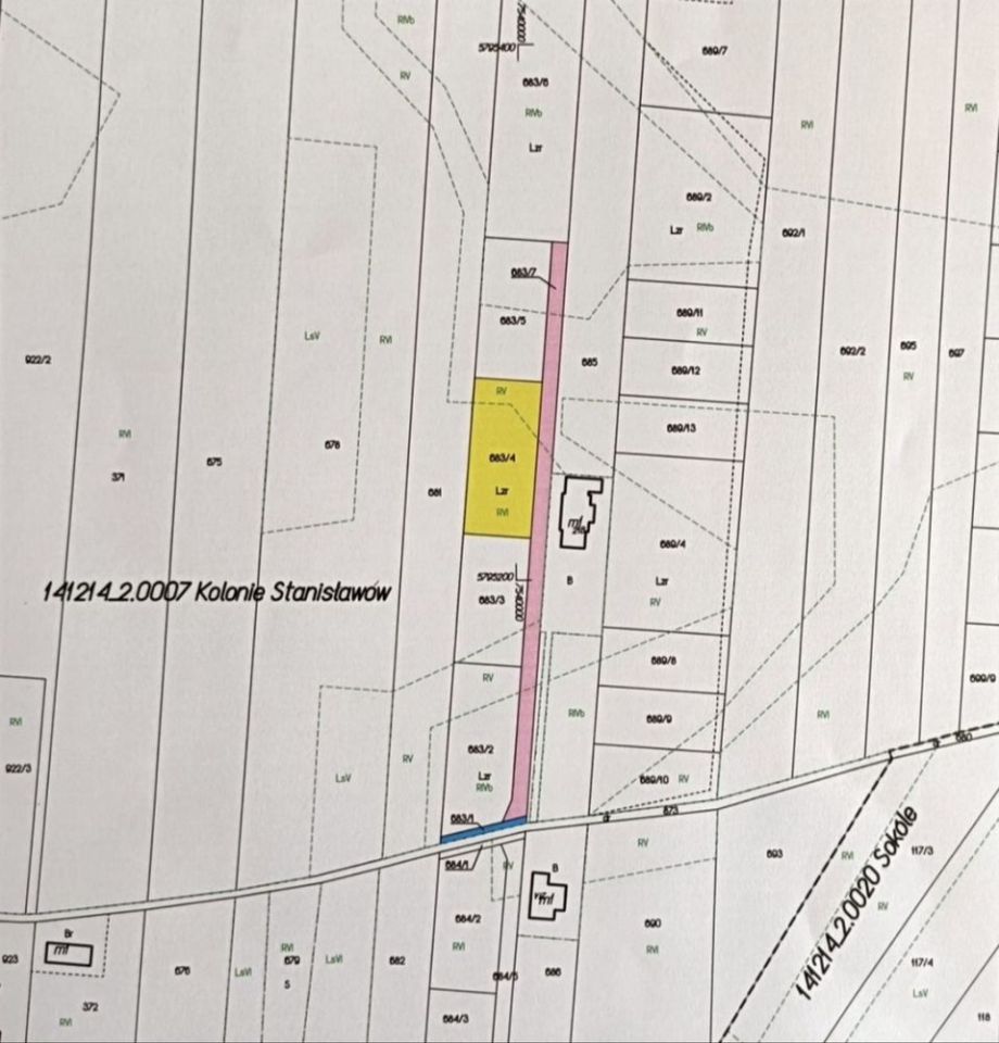 Działka budowlana Kolonie Stanisławów. Zdjęcie 2