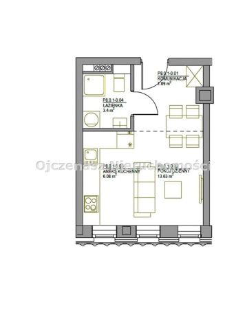 Mieszkanie 1-pokojowe Bydgoszcz Śródmieście. Zdjęcie 3
