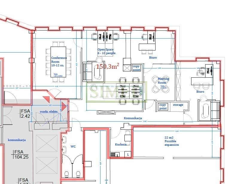 Biuro Warszawa Mokotów. Zdjęcie 17