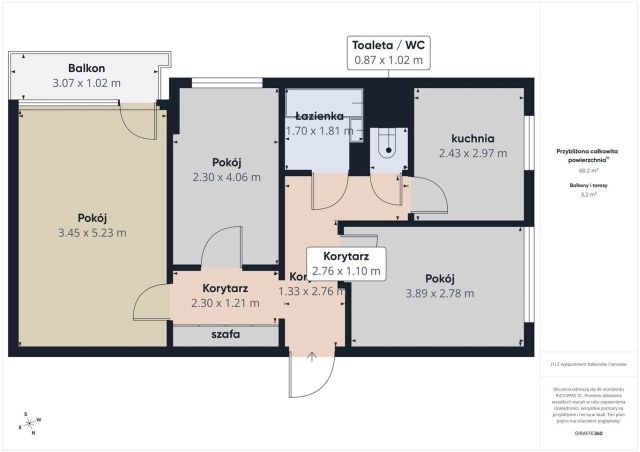 Mieszkanie 3-pokojowe Dąbrowa Górnicza Mydlice, ul. Legionów Polskich. Zdjęcie 13
