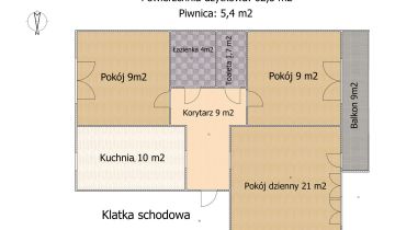 Mieszkanie 3-pokojowe Pleszew, ul. Mieszka I