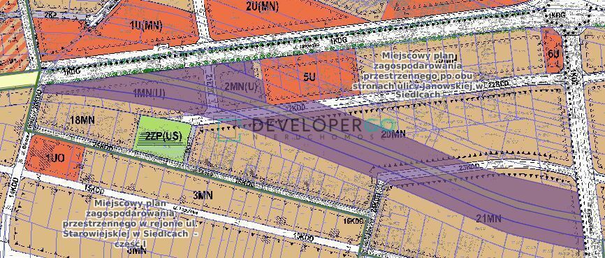 Działka budowlana Siedlce, ul. Janowska. Zdjęcie 5