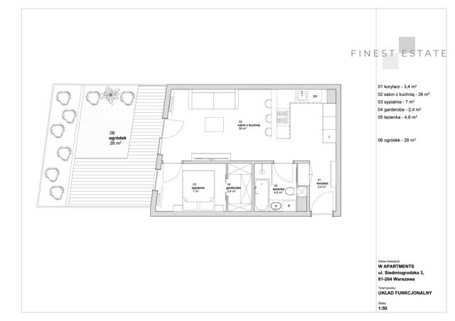 Mieszkanie 2-pokojowe Warszawa Wola, ul. Siedmiogrodzka. Zdjęcie 14
