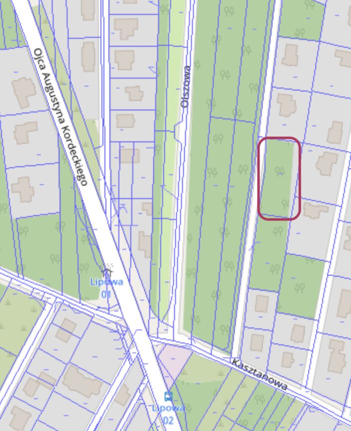 Działka budowlana Chotomów, ul. Kasztanowa. Zdjęcie 1