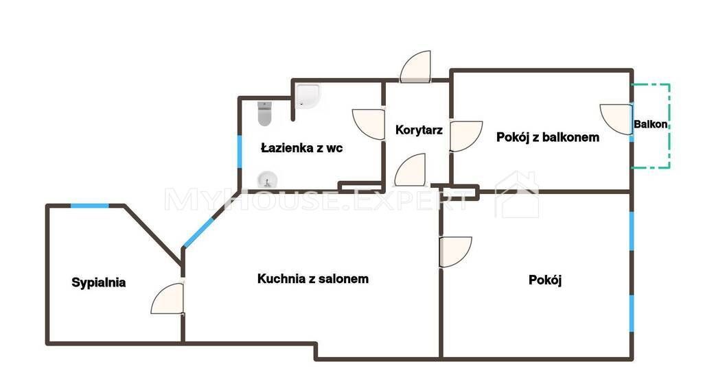 Mieszkanie 4-pokojowe Witnica, ul. gen. Władysława Sikorskiego. Zdjęcie 14