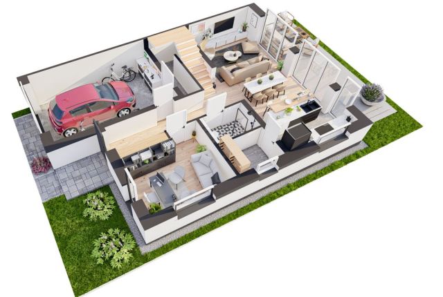 bliźniak, 5 pokoi Jabłów. Zdjęcie 14