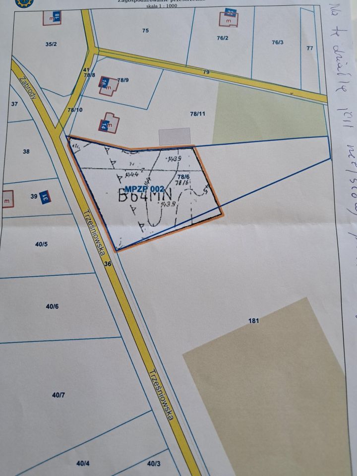 Działka budowlana Furmany, ul. Trześniowska. Zdjęcie 2