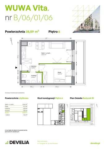 Mieszkanie 2-pokojowe Wrocław Żerniki, ul. Tadeusza Brzozy. Zdjęcie 6