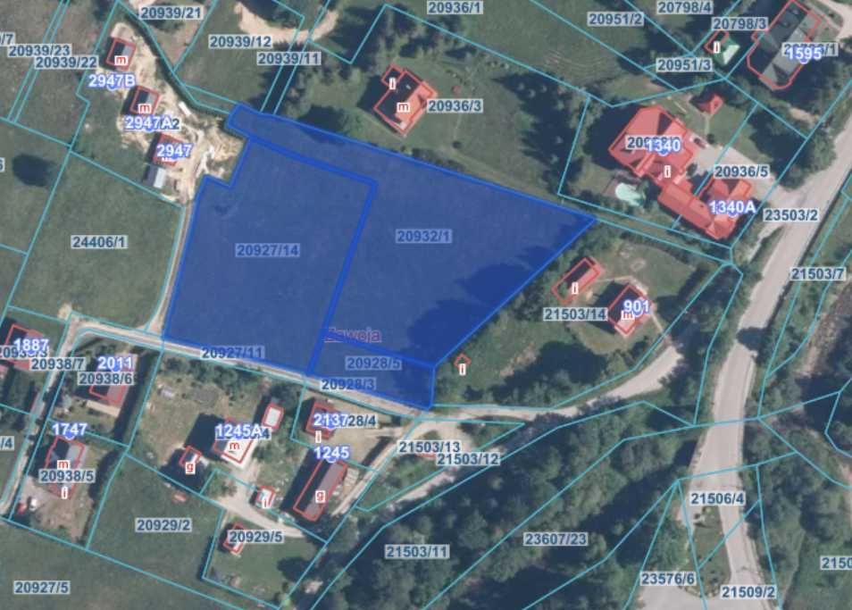 Działka budowlana Zawoja Czatoża. Zdjęcie 3