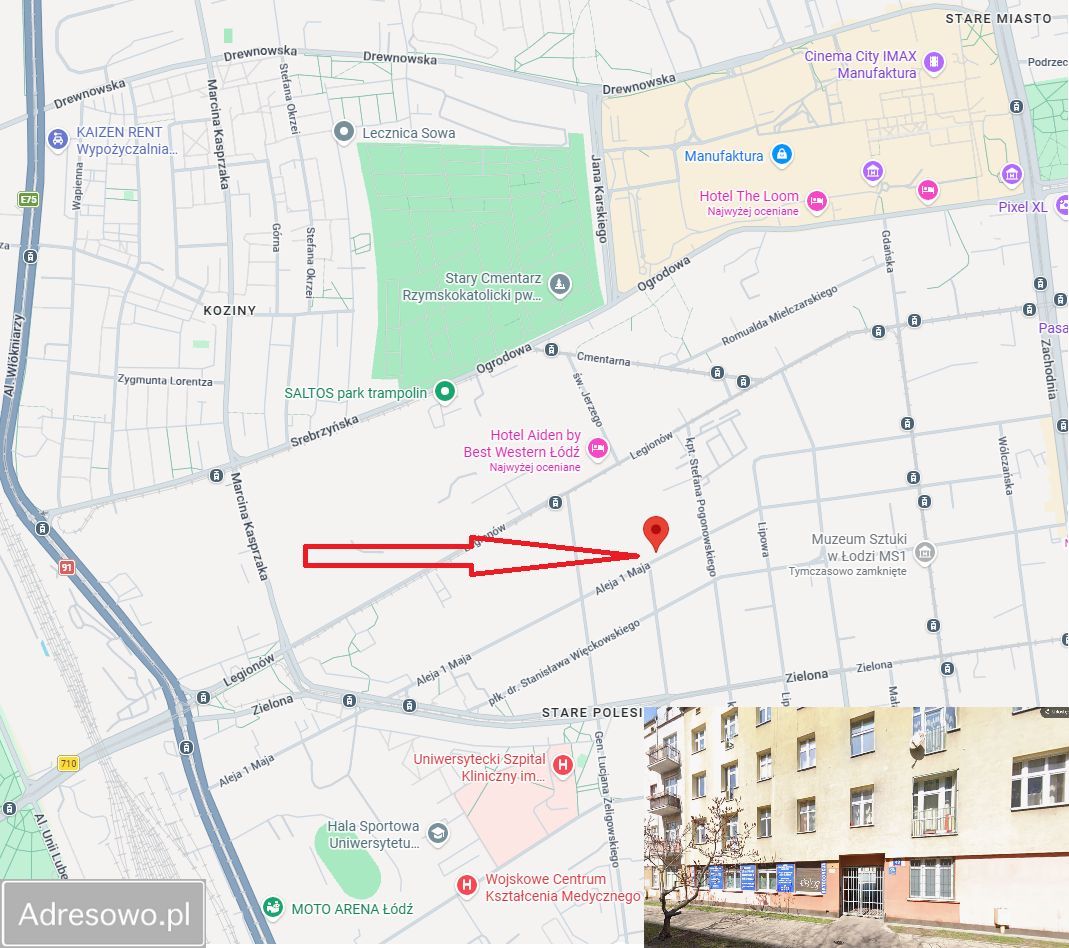 Mieszkanie 2-pokojowe Łódź Polesie, al. 1 Maja. Zdjęcie 16