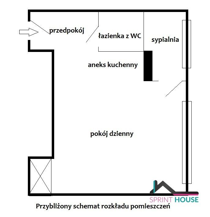Mieszkanie 2-pokojowe Warszawa Ochota, ul. Aleje Jerozolimskie. Zdjęcie 11