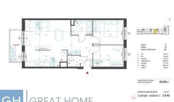 Mieszkanie 3-pokojowe Warszawa Targówek, ul. Oliwska