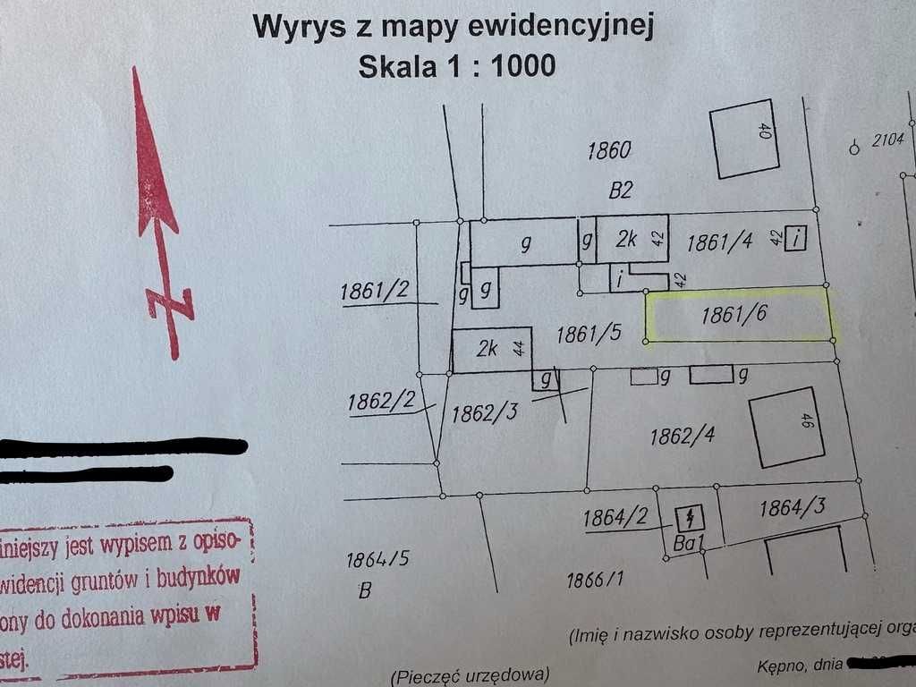 Działka budowlana Kępno, ul. Sienkiewicza. Zdjęcie 3