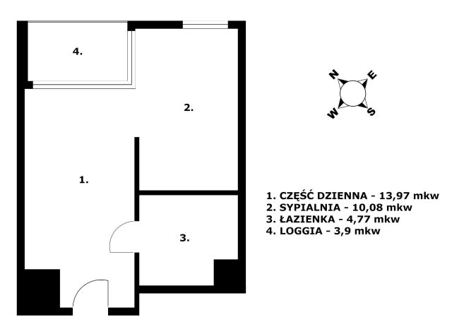 Mieszkanie 2-pokojowe Gdańsk Letnica, ul. Starowiejska. Zdjęcie 11