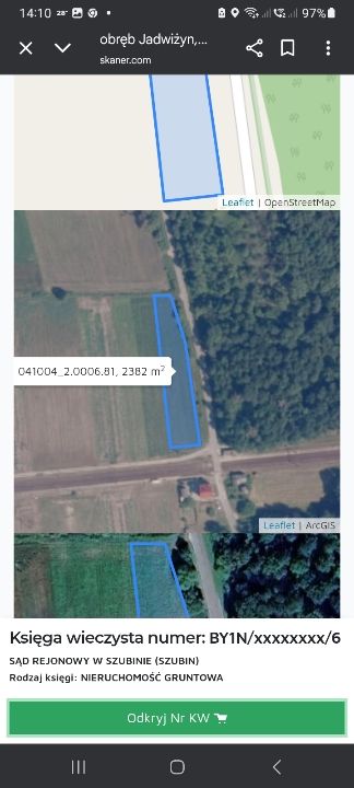 Działka budowlana Jadwiżyn. Zdjęcie 1