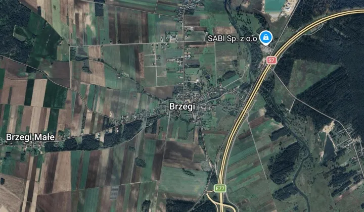 Działka leśna Brzegi