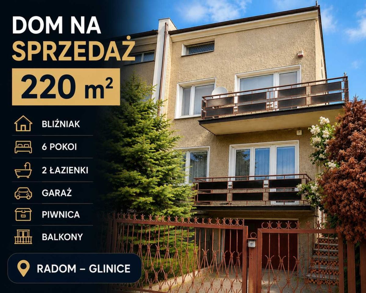 bliźniak, 6 pokoi Radom Glinice. Zdjęcie 1