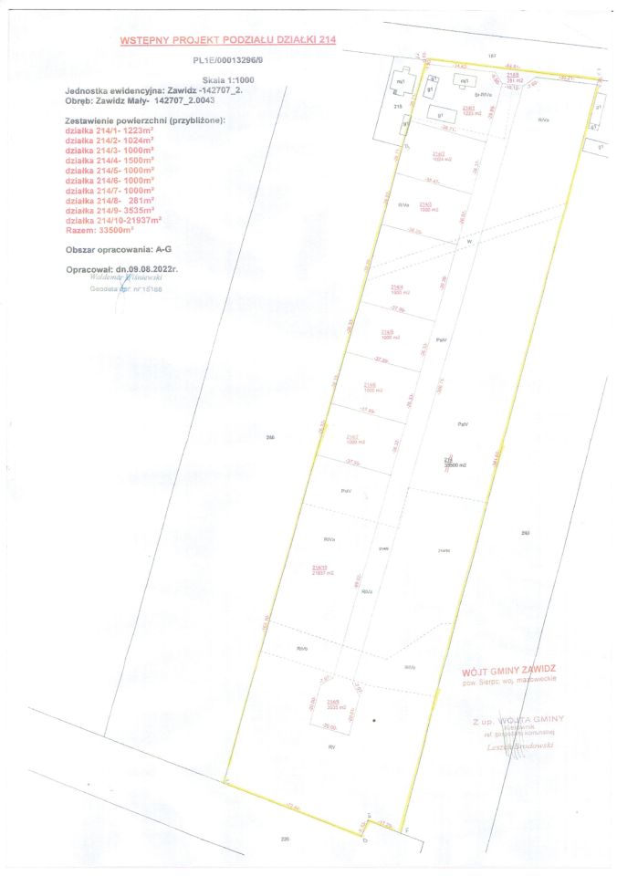 Działka budowlana Zawidz Mały. Zdjęcie 11