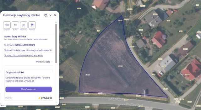 Działka budowlana Stary Wiśnicz. Zdjęcie 1