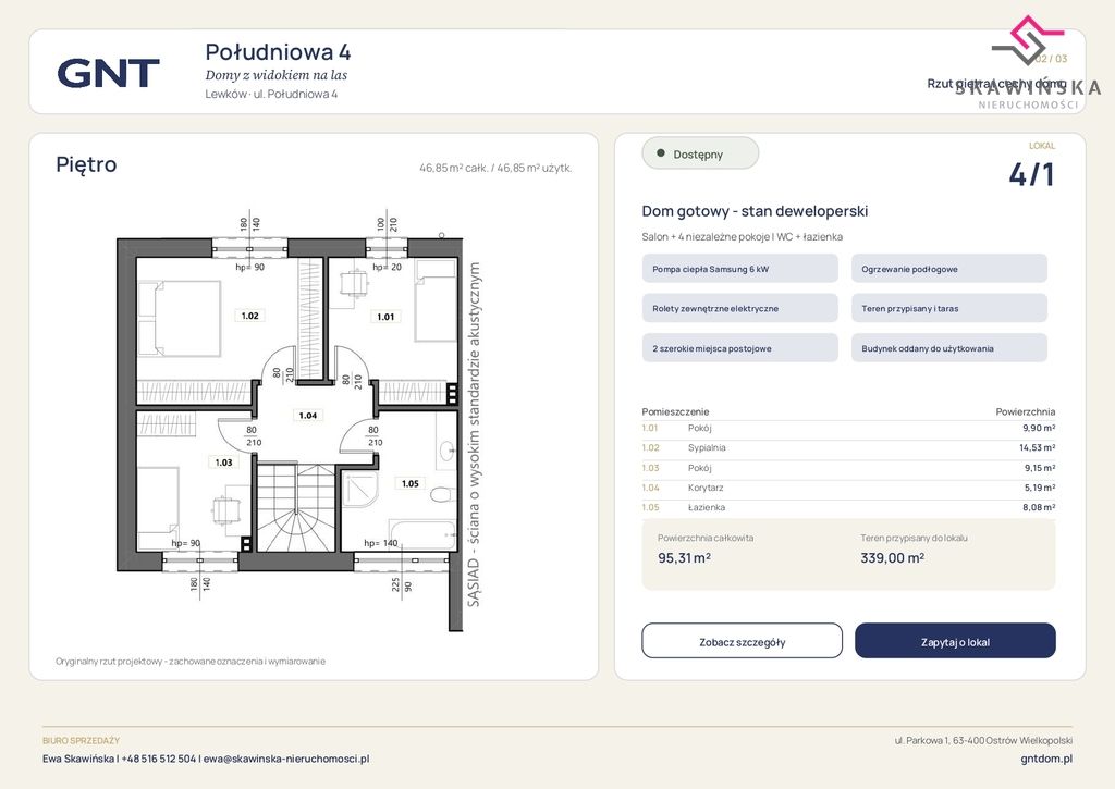 dom szeregowy, 5 pokoi Lewków, ul. Południowa. Zdjęcie 15