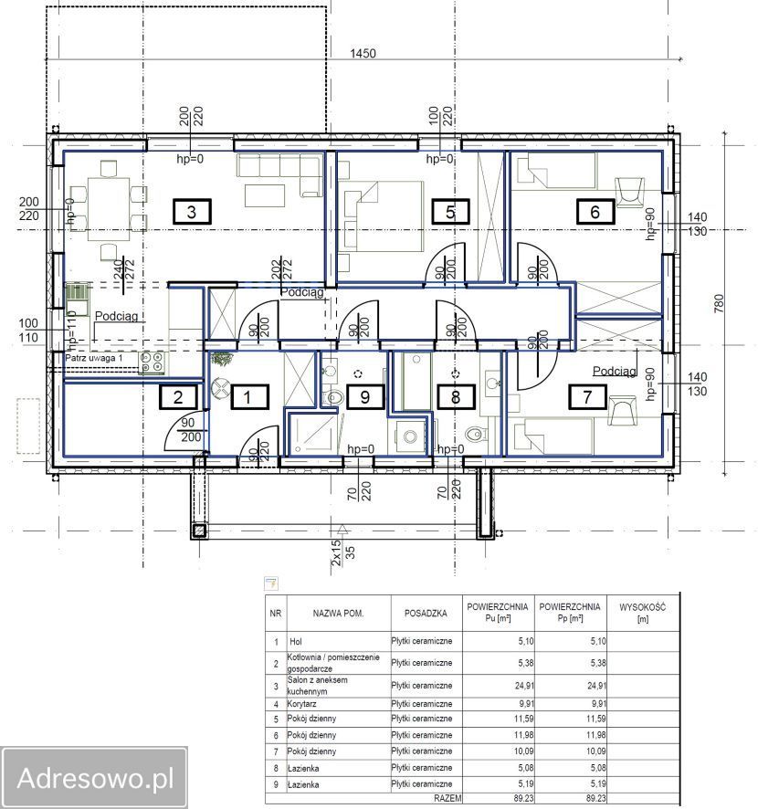 dom wolnostojący, 4 pokoje Jeżowa, ul. Asfaltowa. Zdjęcie 4