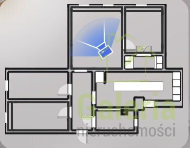 Mieszkanie 4-pokojowe Szczecin Śródmieście, ul. Bohaterów Getta Warszawskiego. Zdjęcie 11