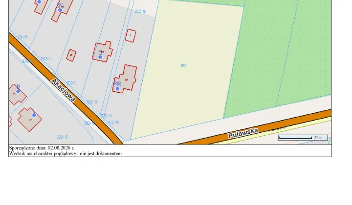 Działka budowlana Klikawa, ul. Puławska