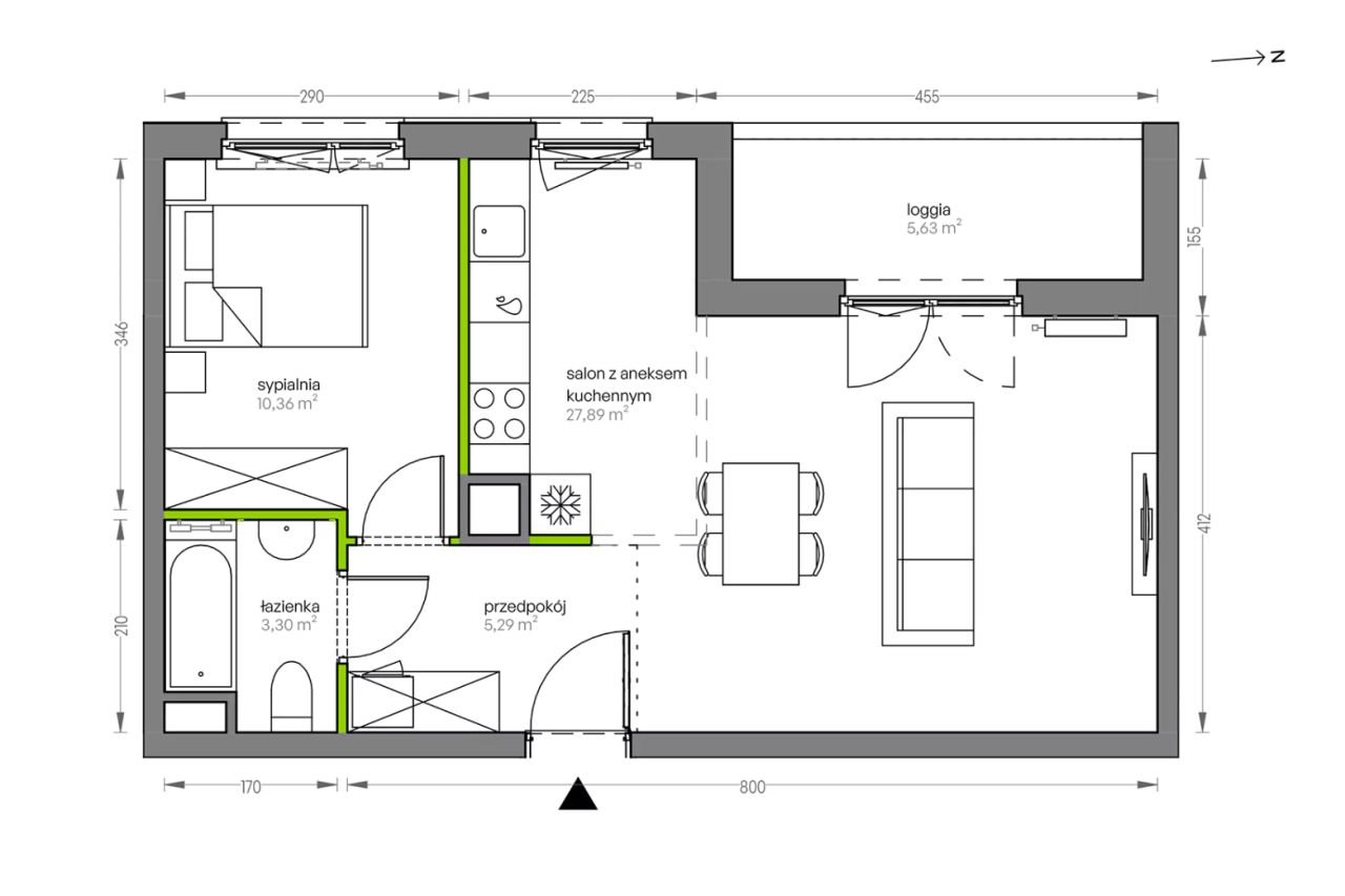 Mieszkanie 2-pokojowe Kraków Płaszów, ul. Myśliwska. Zdjęcie 25